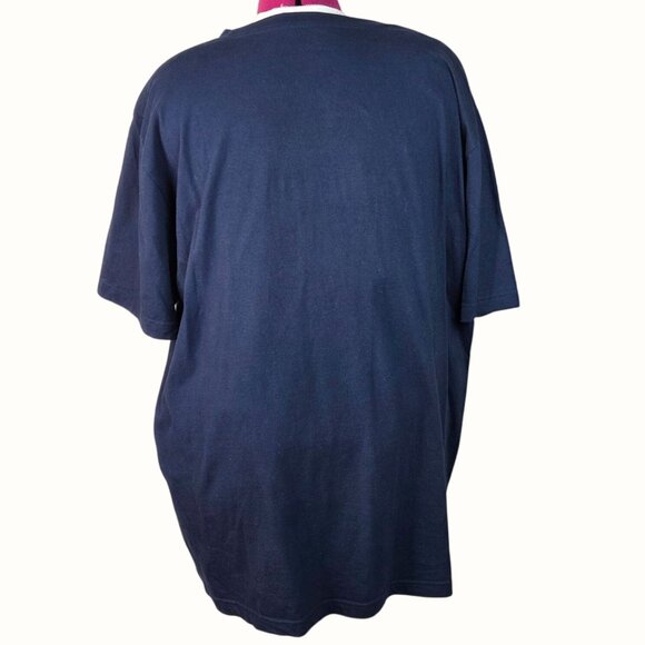 Nike WVU West Virginia University Mountaineers Navy Graphic T-Shirt Size XXL - Picture 3 of 5